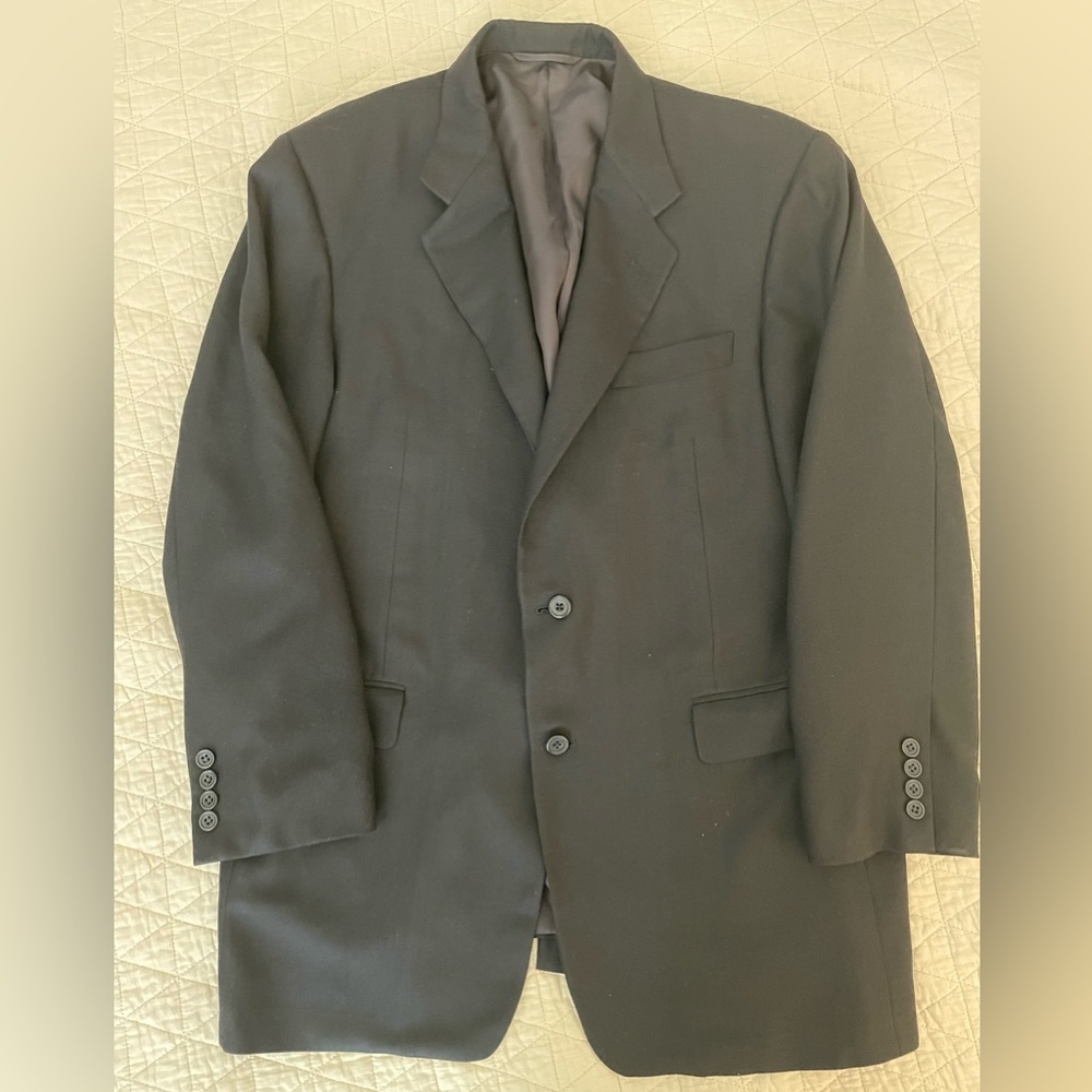 HICKEY FREEMAN COLLECTION Pure Cashmere Boardroom Jacket in Black Size 42 R